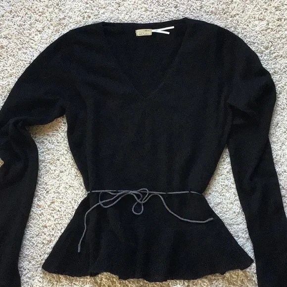 Max Studio Black V-Neck Sweater - Picture 3 of 5